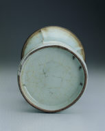 Zun vessel with light bluish-green glaze