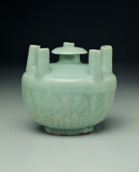 Celadon vase with five tubular protrusions