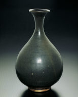 Pot with black glaze and oil spots