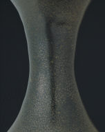 Pot with black glaze and oil spots