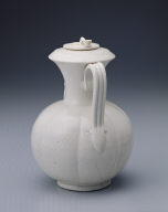 Pitcher with white glaze and dragon spout
