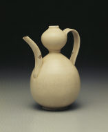 Gourd-shaped pitcher with white glaze
