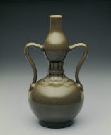 Double-gourd vase with tea-dust glaze, Qian-long ware