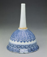 Funnel with underglazed-blue decoration of lotus petals