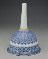 Funnel with underglazed-blue decoration of lotus petals