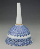 Funnel with underglazed-blue decoration of lotus petals