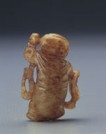 Jade pendant in the shape of a child