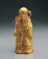 Gold sculpture of the god of Longevity