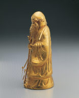 Gold sculpture of the god of Longevity