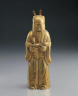 Gold sculpture of The Eight Immortals: Cao Guo-jiu