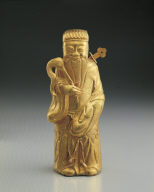 Gold sculpture of The Eight Immortals: Lu Dong-bing