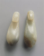 Pair of jade belt hook