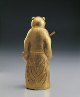 Gold sculpture of The Eight Immortals: Lan Cai-he