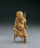 Gold sculpture of The Eight Immortals: Li Tie-guai