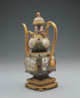 Cloisonne ewer with female figures decor