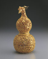 Gold gourds wth decorations of assorted auspicious motifs