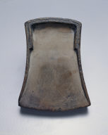 Inkstone shaped as the character feng(wind), Hu-cun stone