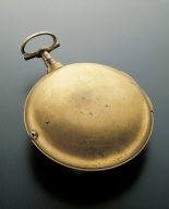 Gilt pocket watch decorated with a poem