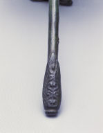 Bronze floral shaped censer with handle