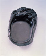 Inkstone made from naturally-shaped old Duan stone. Use attributed to Yang shi-qi.