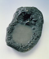 Old Duan stone inkstone with six dragons