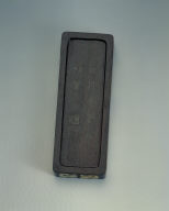 Jade inlaid and silver-plated inkstick rest