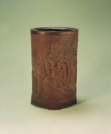 Bamboo brush-holder of Long-zhong tu