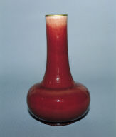 A sang de boeuf water chestnut vase