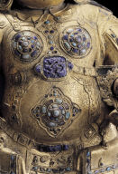 Gilt bronze Virudhaka Lokapala