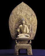 Gilt bronze Sakyamuni Buddha
