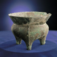 Bronze Li vessel with Shu Fu Ding inscription