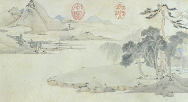 A Literary Gathering at a Mountain Pavilion