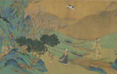 Preparing Medicine in Jade Cave in the Mountains of the Immortals