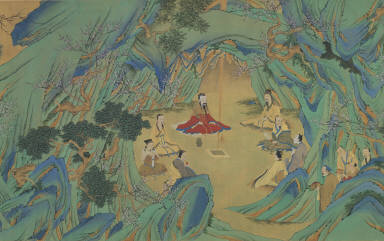 Preparing Medicine in Jade Cave in the Mountains of the Immortals