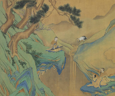 Preparing Medicine in Jade Cave in the Mountains of the Immortals