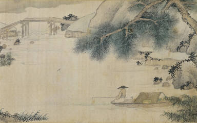 Landscape in the manner of Shen Zhou
