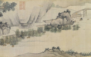 Landscape in the manner of Shen Zhou