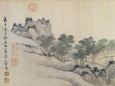 Landscape in the manner of Shen Zhou