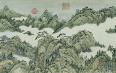 Snowy Mountains and Clouds