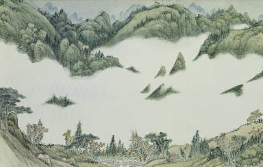 Snowy Mountains and Clouds