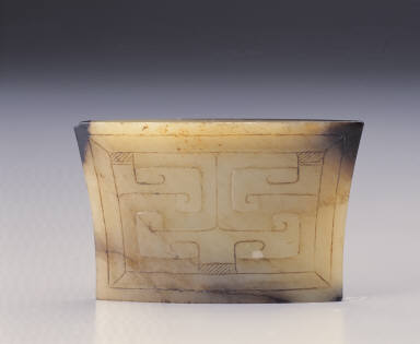 Jade chape of scabbard