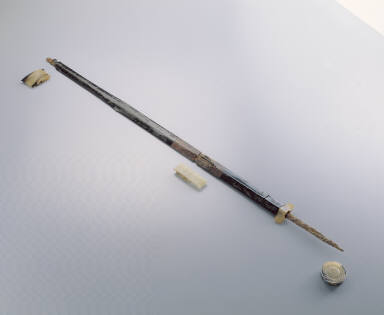 Iron sword and jade sword fittings