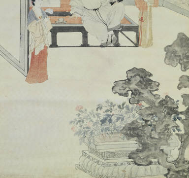 After a Tang Painting of a Courtesan