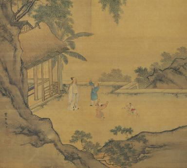 After the Line Idly Watching Children Catch Willow Flowers