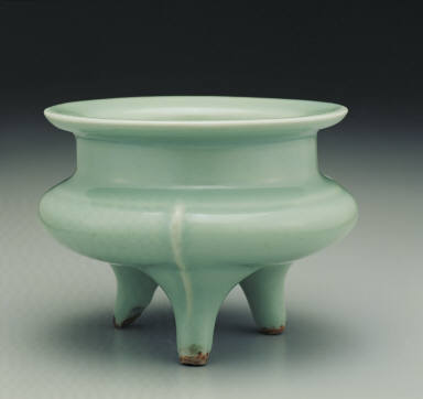 Celadon censer in the form of a li tripod