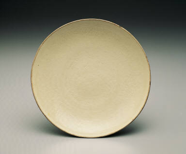 Large dish with impressed floral design