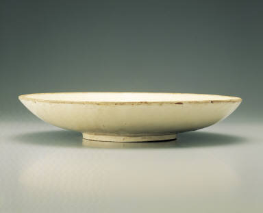 Large dish with impressed floral design