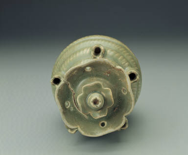 Celadon ewer with tubular protrusions