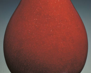 Zhi-vase with ruby-red glaze