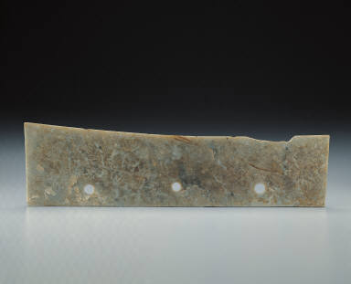 Three-holed jade knife